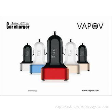 5.1A Smart   3 Port  USB Car Charger for iPhone5 iPhone6 an